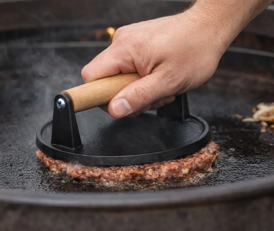 Cookinglife Hamburgerset - Smashpers & BBQ Spatel - 3-delig