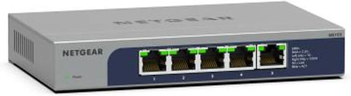Netgear MS105 Unmanaged Switch 5x 2,5Gbps - Grijs