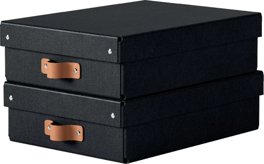 Leitz Puro Opbergdoos 8L - Set van 2 - Zwart