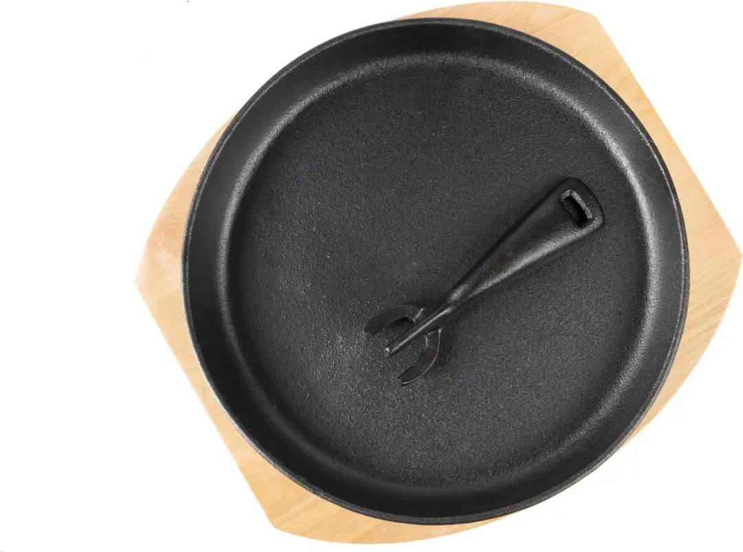 Grill Guru Ijzeren Kookplaat Houder ø23cm - Zwart