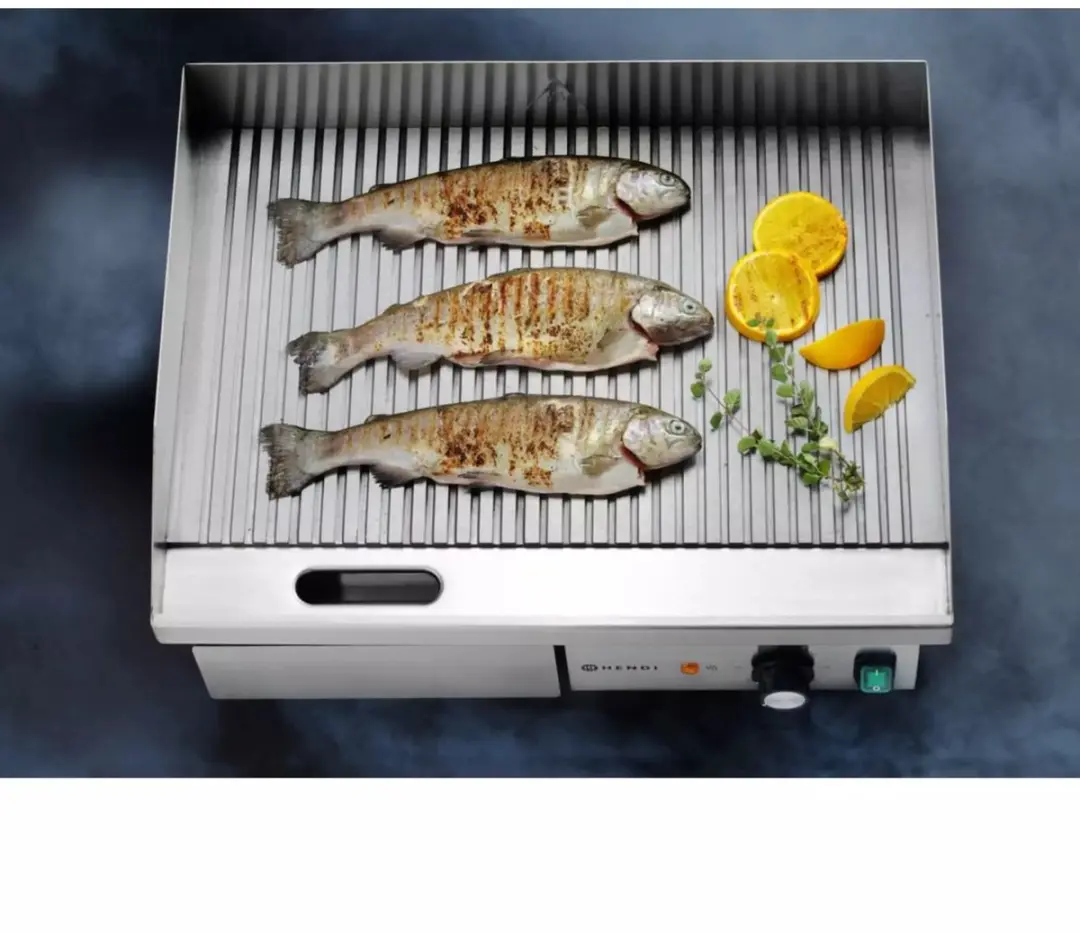 HENDI Elektrische Grillplaat 100W - 55x43cm - Zilver