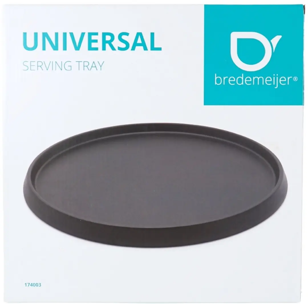 Bredemeijer Bamboe Dienblad Rond - Ø35cm - Zwart