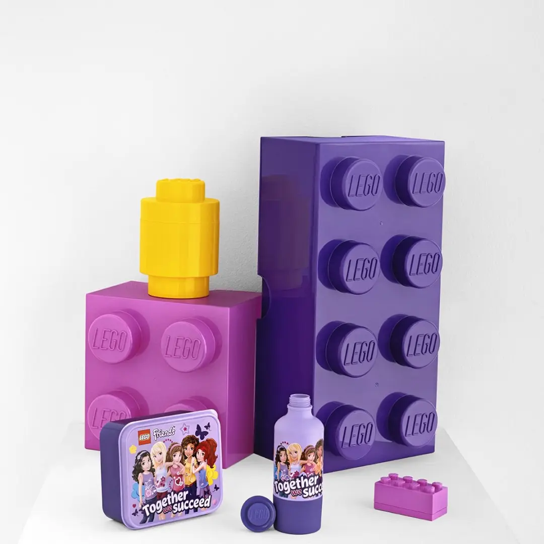 Lego - Opbergbox Brick 1 Rond - Polypropyleen - Geel