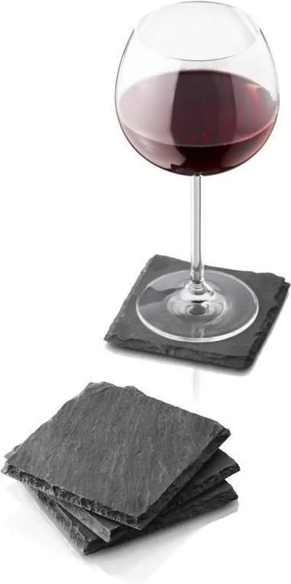 Boska Leisteen Onderzetters 10cm - 4 Stuks