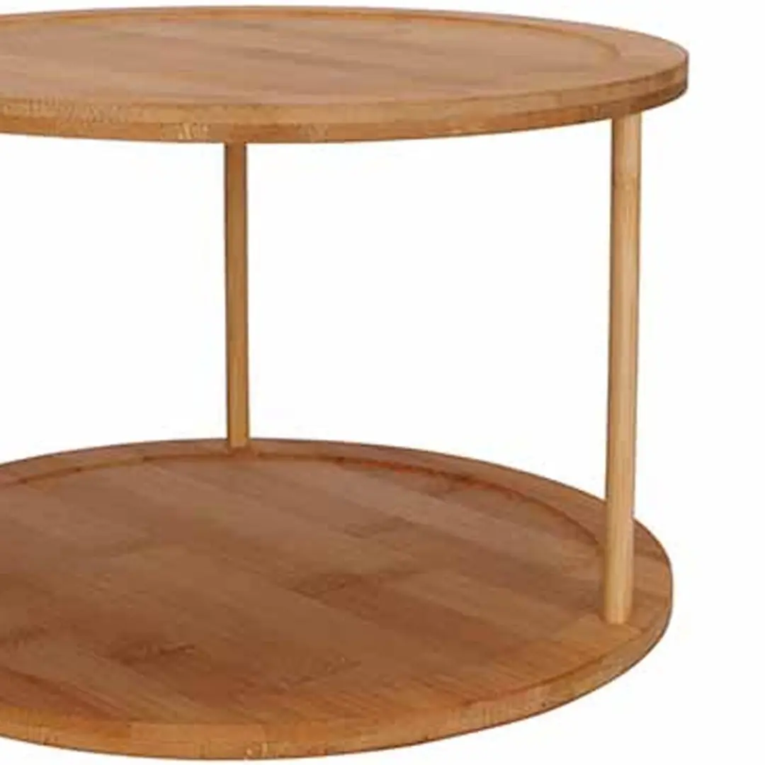 Cosy&Trendy Bamboe Etagère 2-Lagen - D25cm - Bruin