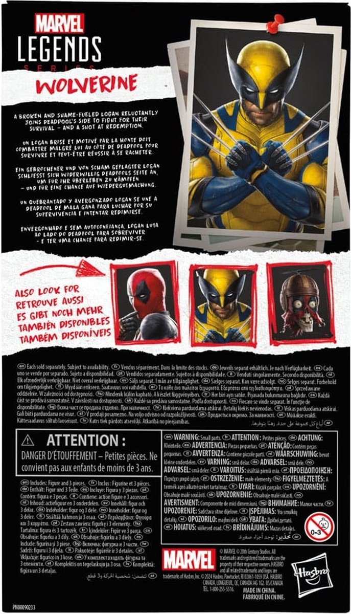 Hasbro Deadpool & Wolverine Marvel Legends Action Figure - 15 cm