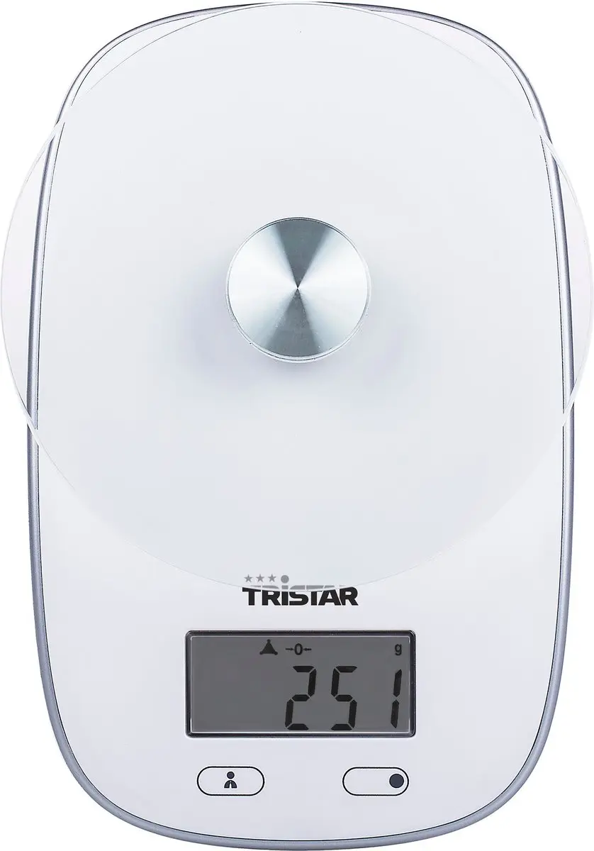 Tristar KW-2445 Digitaal Keukenweegschaal 5kg - Wit