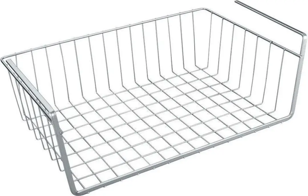 Metaltex Kanguro Opbergmand 40X26X14 Cm Zilver