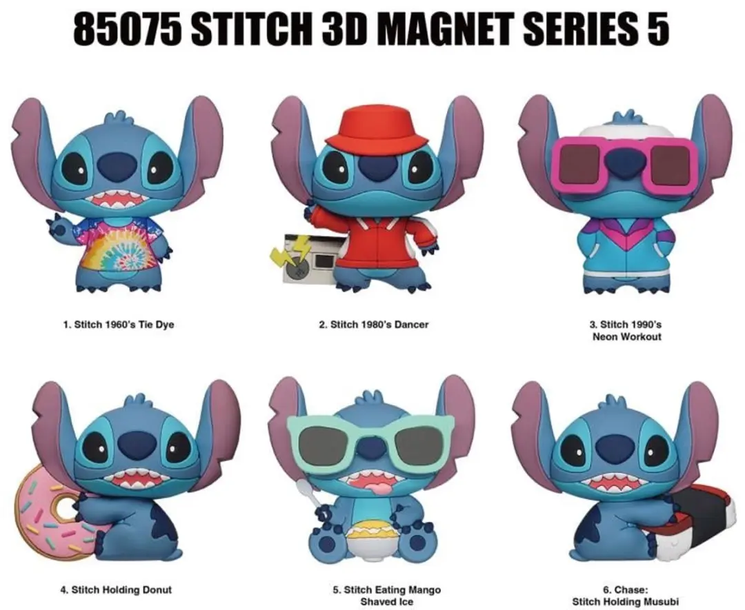 Disney Lilo & Stitch Magneet - 12 Stuks Multicolor - afbeelding 3 van 3