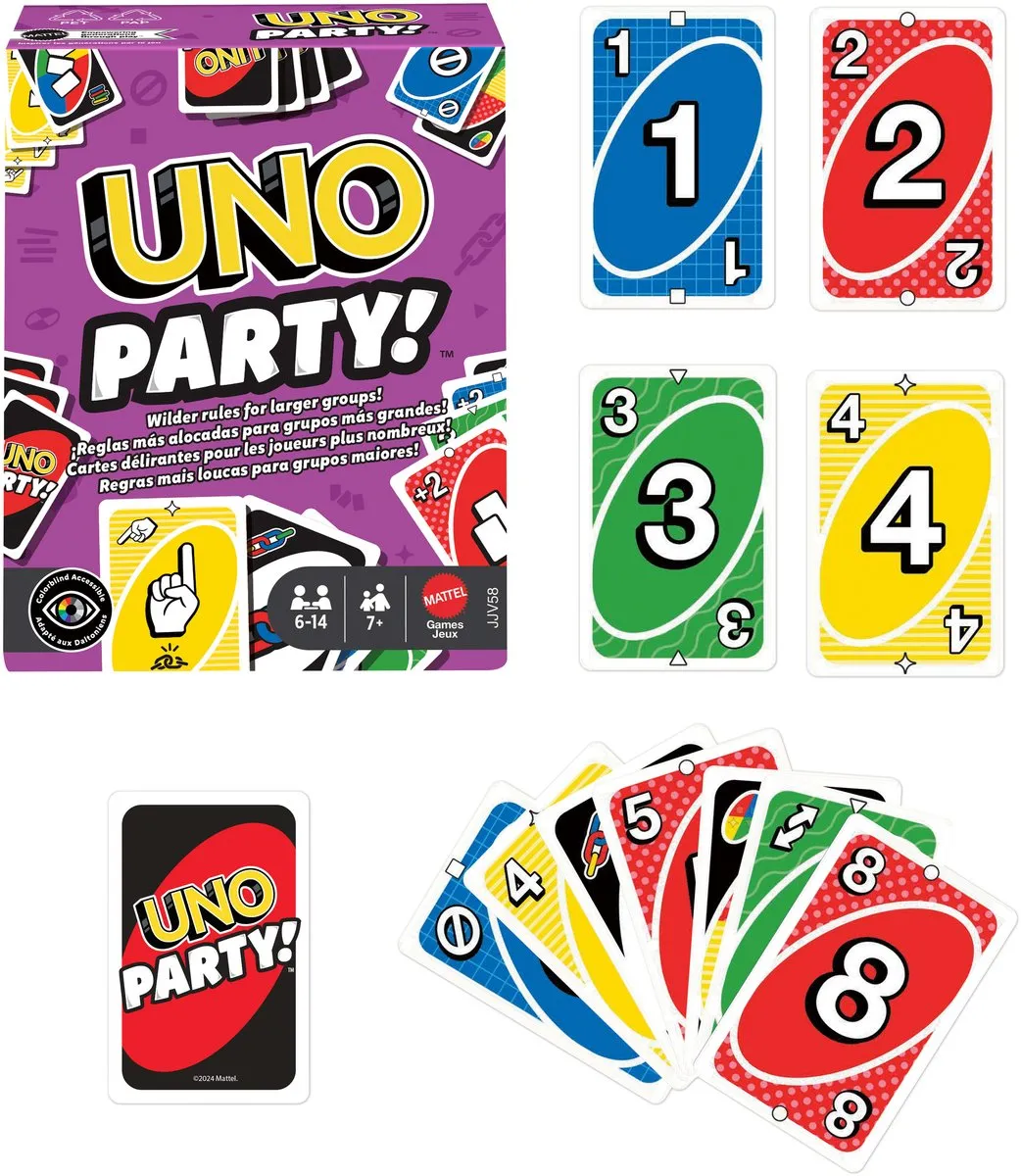 Mattel UNO Party! Kaartspel - 2+ Spelers