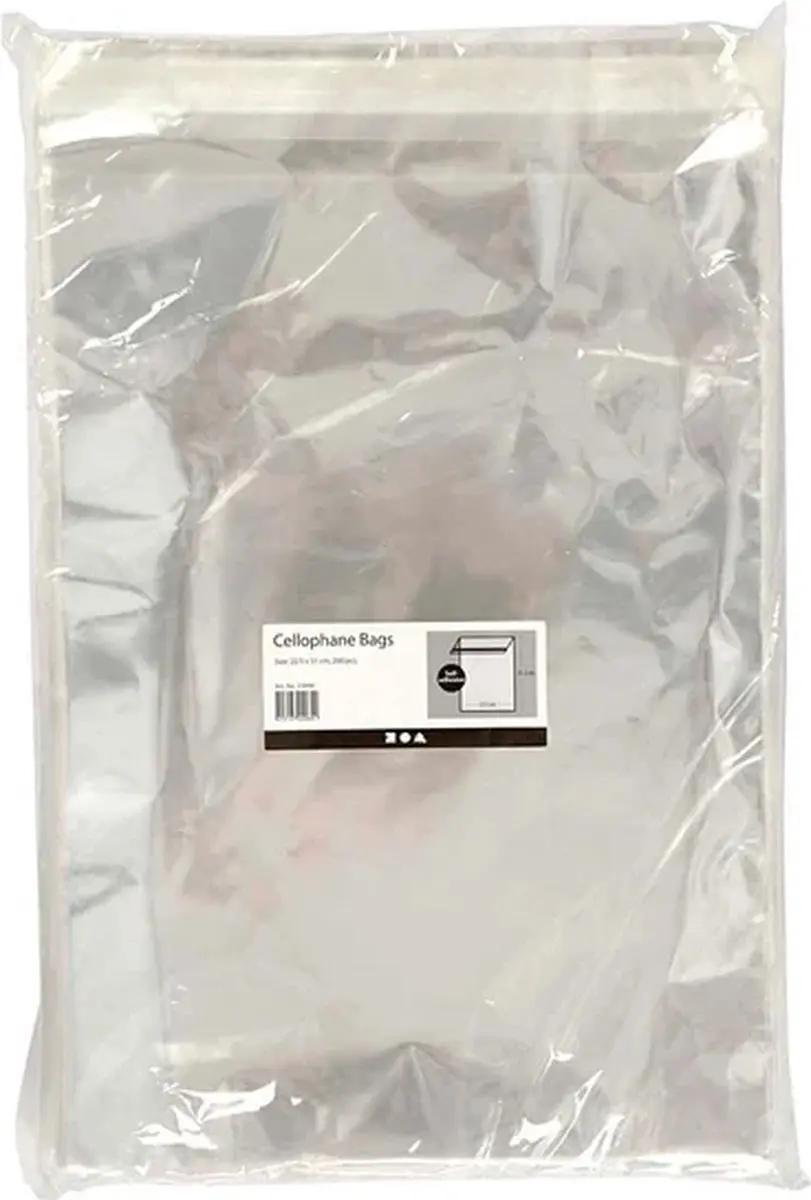 CC Cellofaan Zakjes 22,5x31 cm 200 stuks