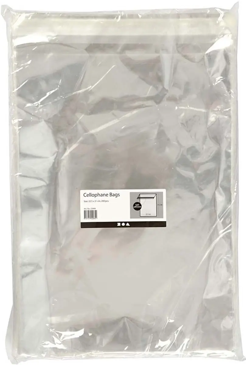 CC Cellofaan Zakjes 22,5x31 cm 200 stuks