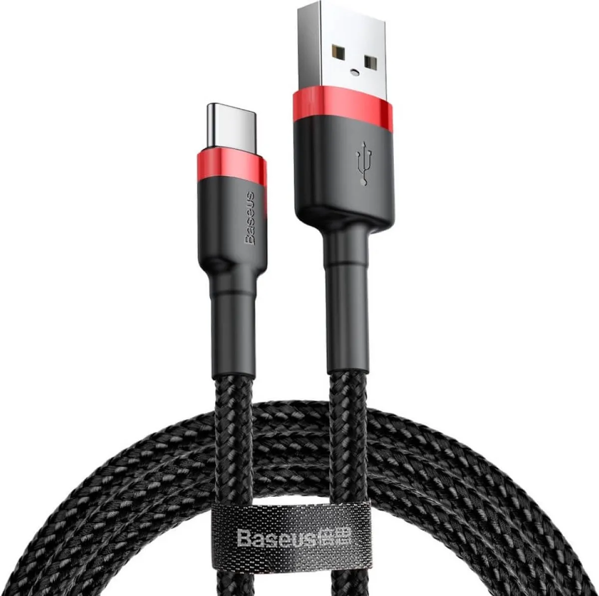 Baseus 3701 USB-C Kabel 0.5M - Nylon Geweven Grijs