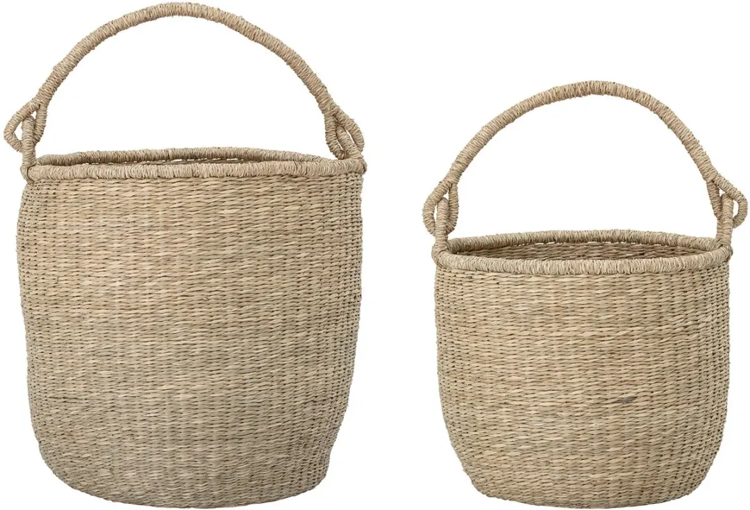 Bloomingville Mand met handvat Zeegras - 36cm - Naturel - afbeelding 6 van 6