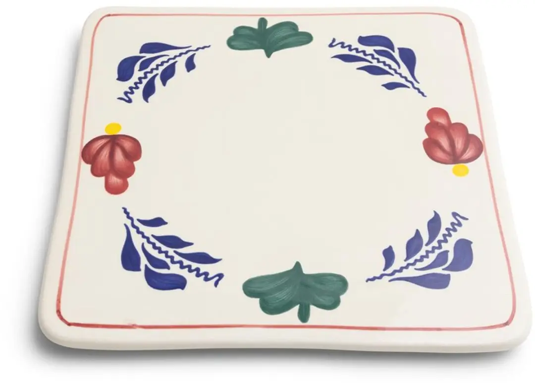 Royal Boch Boerenbont Pannenonderzetter 401049 - 20x20cm Wit