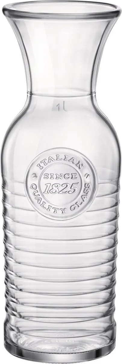 Bormioli Rocco Waterkan 1L met 6 Glazen 300ml - Transparant