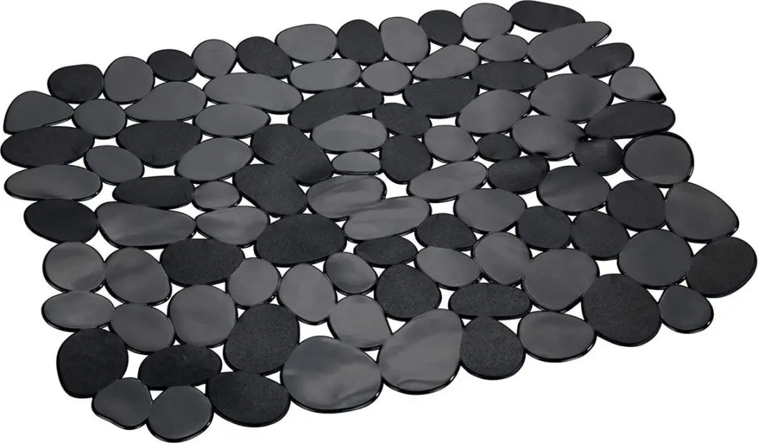 Wenko Gootsteenzeef Stone 31x26cm - Zwart - afbeelding 3 van 4
