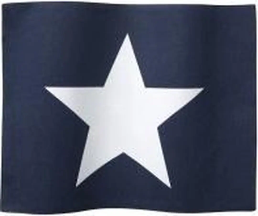 DDDDD Etoile Placemats 35x45cm - Blauw - 6 Stuks