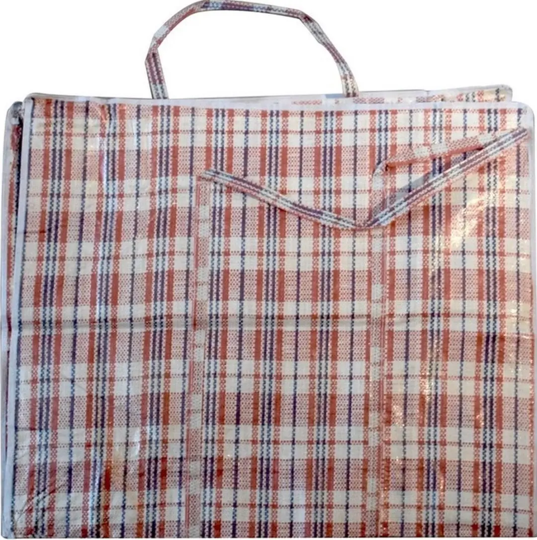 Cosy&Trendy XXL Boodschappentas - 3 Stuks Rood Geruit 82L