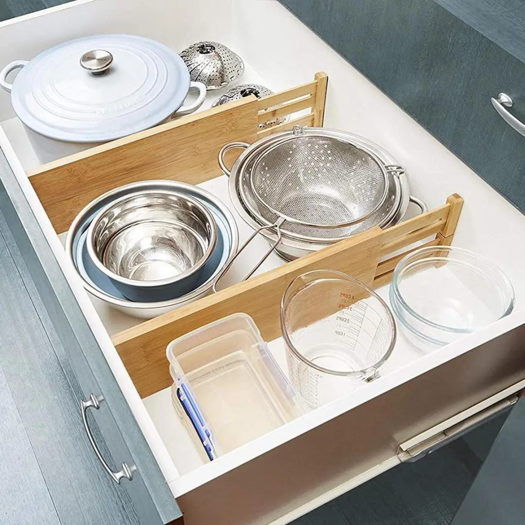 KitchenBrothers Ladeverdeler 4-delig Bamboe