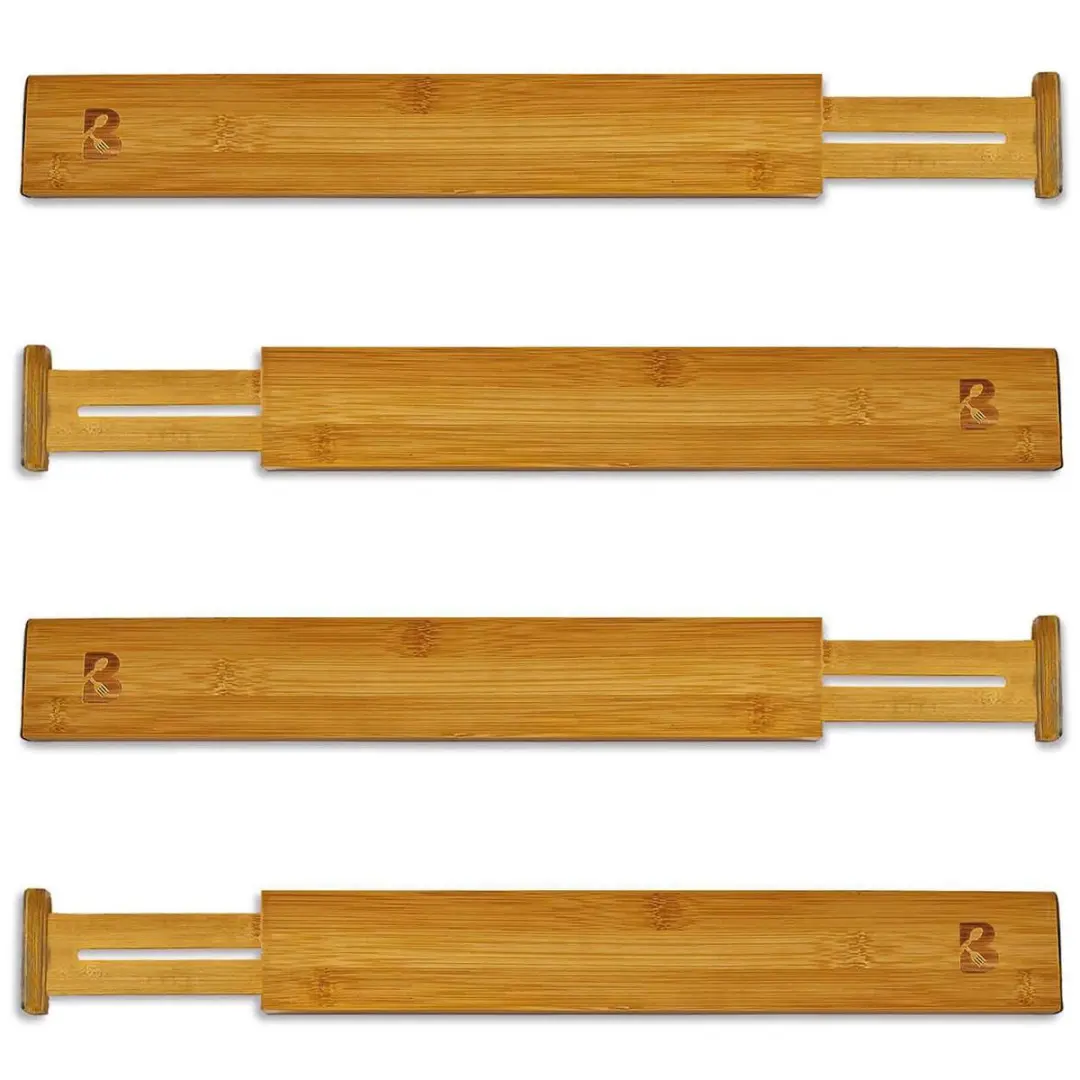 KitchenBrothers Ladeverdeler 4-delig Bamboe - 44-56cm