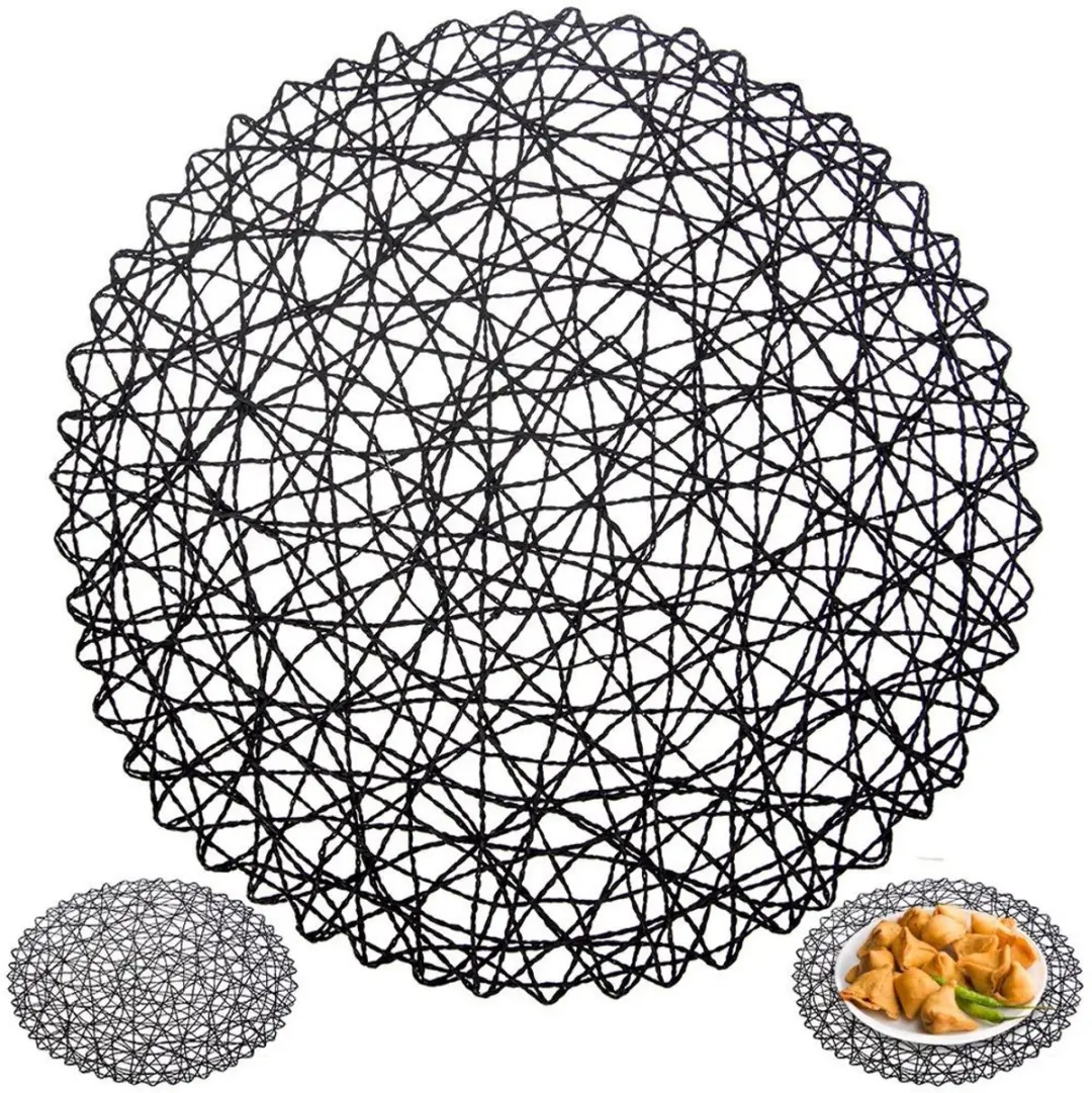 Orion Papieren Onderzetter Rond 35cm - Zwart