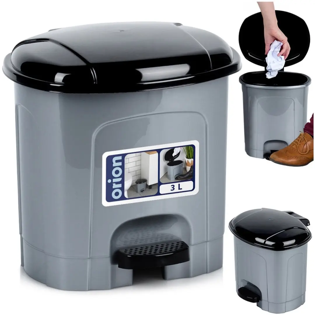 Orion Plastic Pedaalemmer 3L - Grijs/Zwart