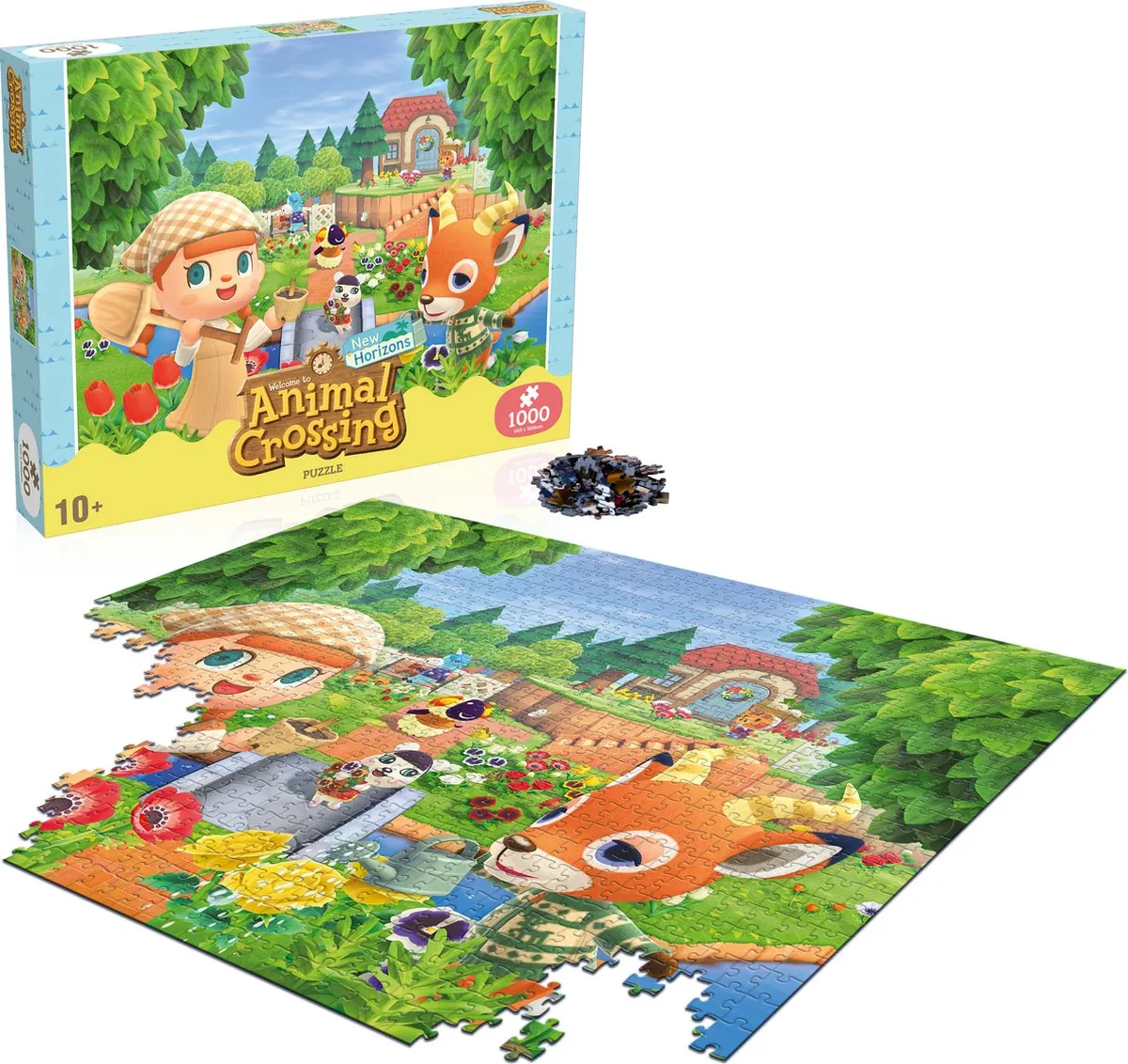 Winning Moves Animal Crossing Puzzle 1000 Stuks - Multicolor