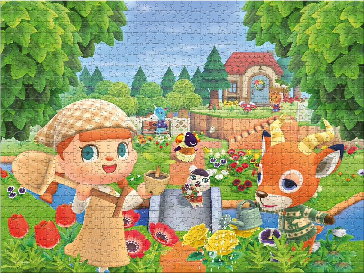 Winning Moves Animal Crossing Puzzle 1000 Stuks - Multicolor