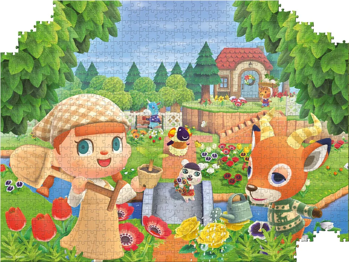 Winning Moves Animal Crossing Puzzle 1000 Stuks - Multicolor