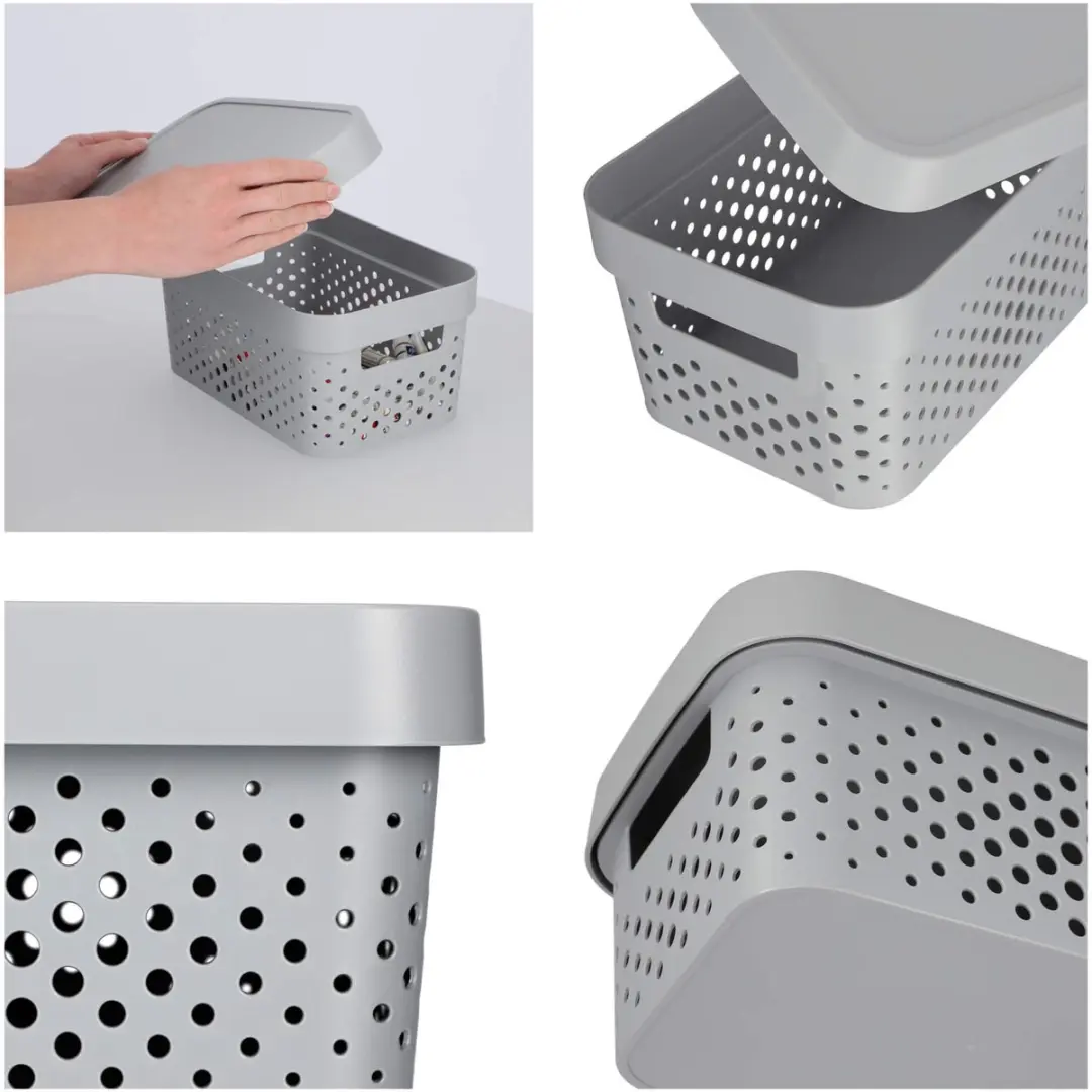 Curver Infinity Opbergdoos 26,8x18,6x12,4cm - Lichtgrijs