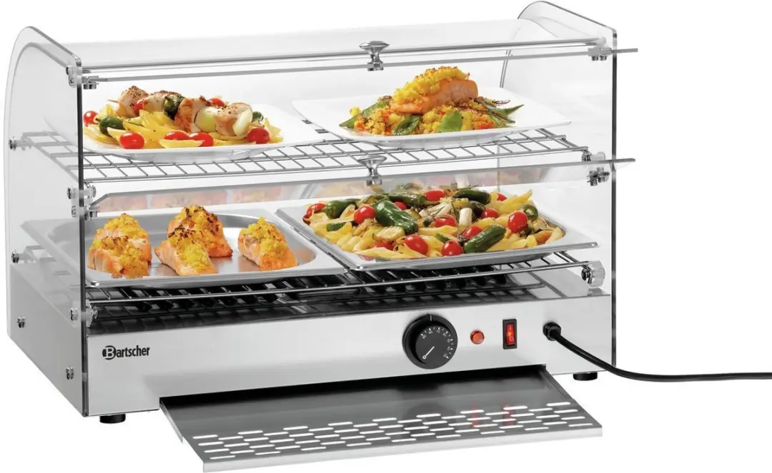 Bartscher HT305062 Warmhoudvitrine 45L - RVS/Glas