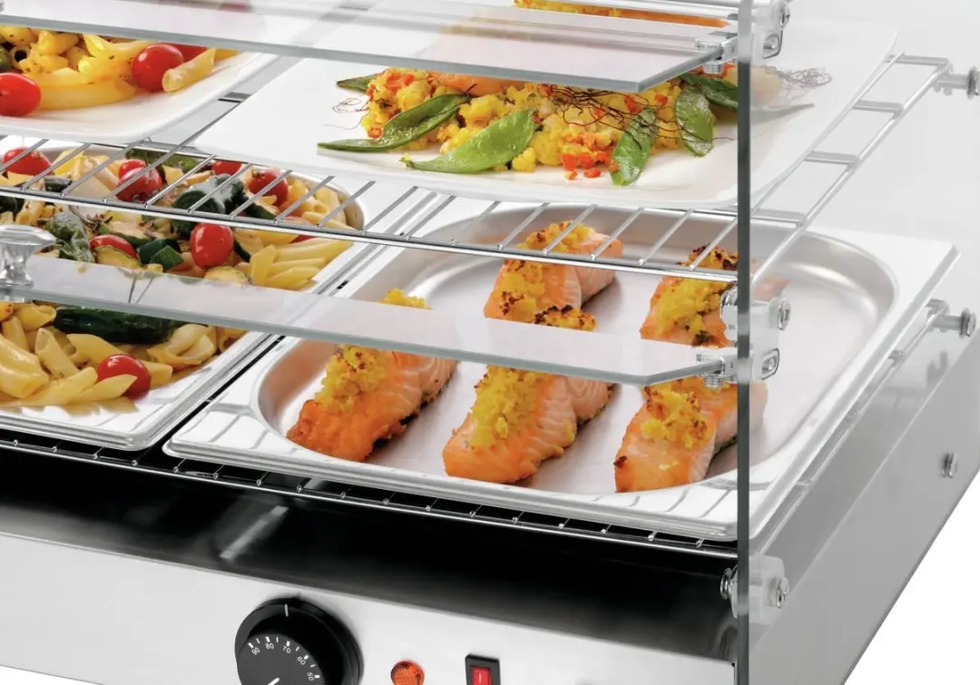 Bartscher HT305062 Warmhoudvitrine 45L - RVS/Glas