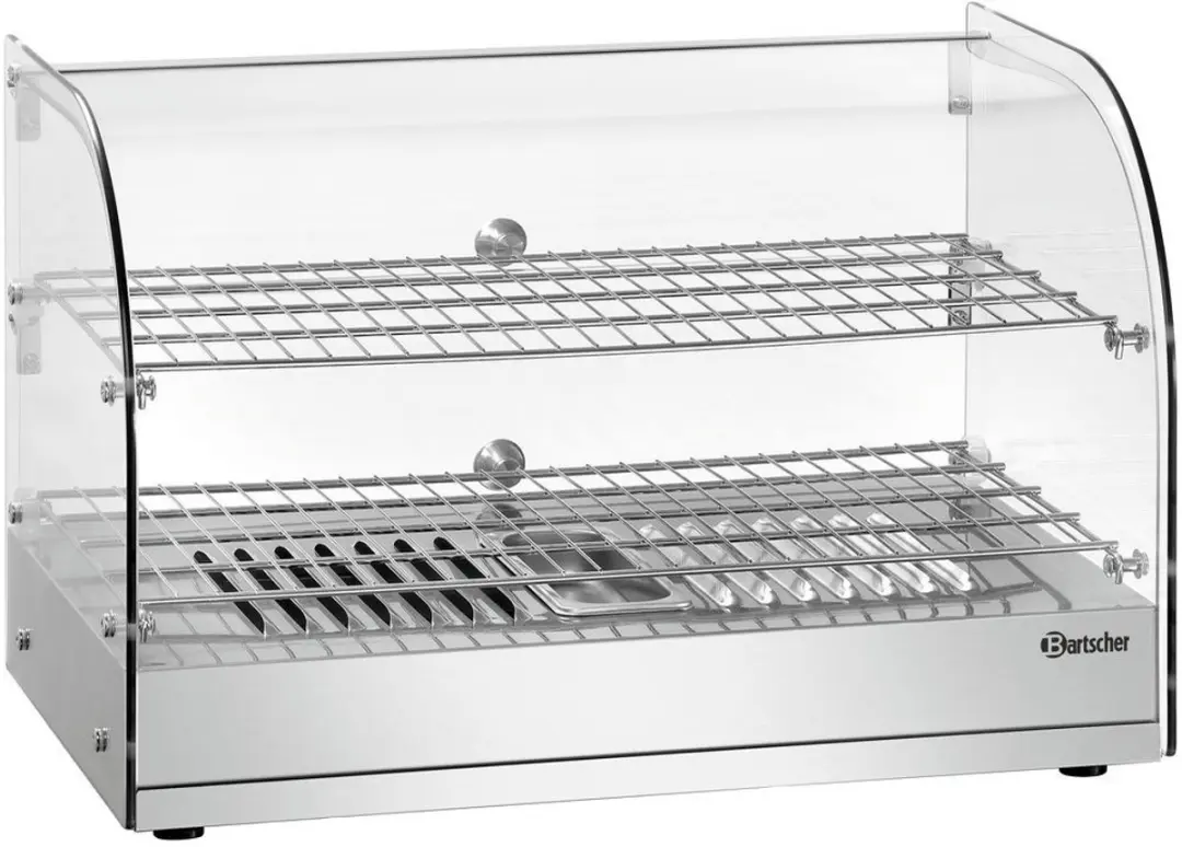 Bartscher HT305062 Warmhoudvitrine 45L - RVS/Glas