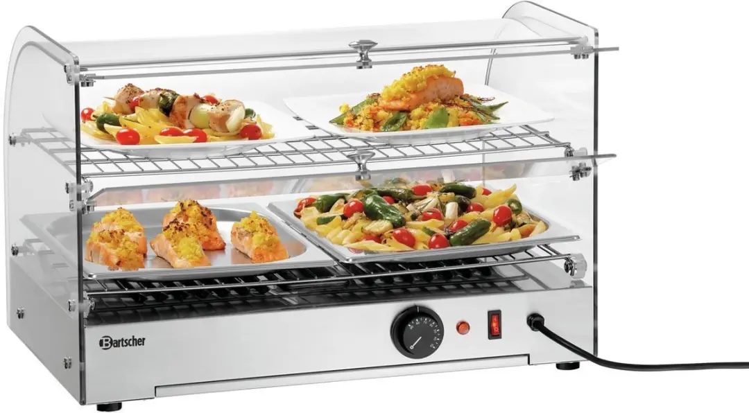 Bartscher HT305062 Warmhoudvitrine 45L - RVS/Glas