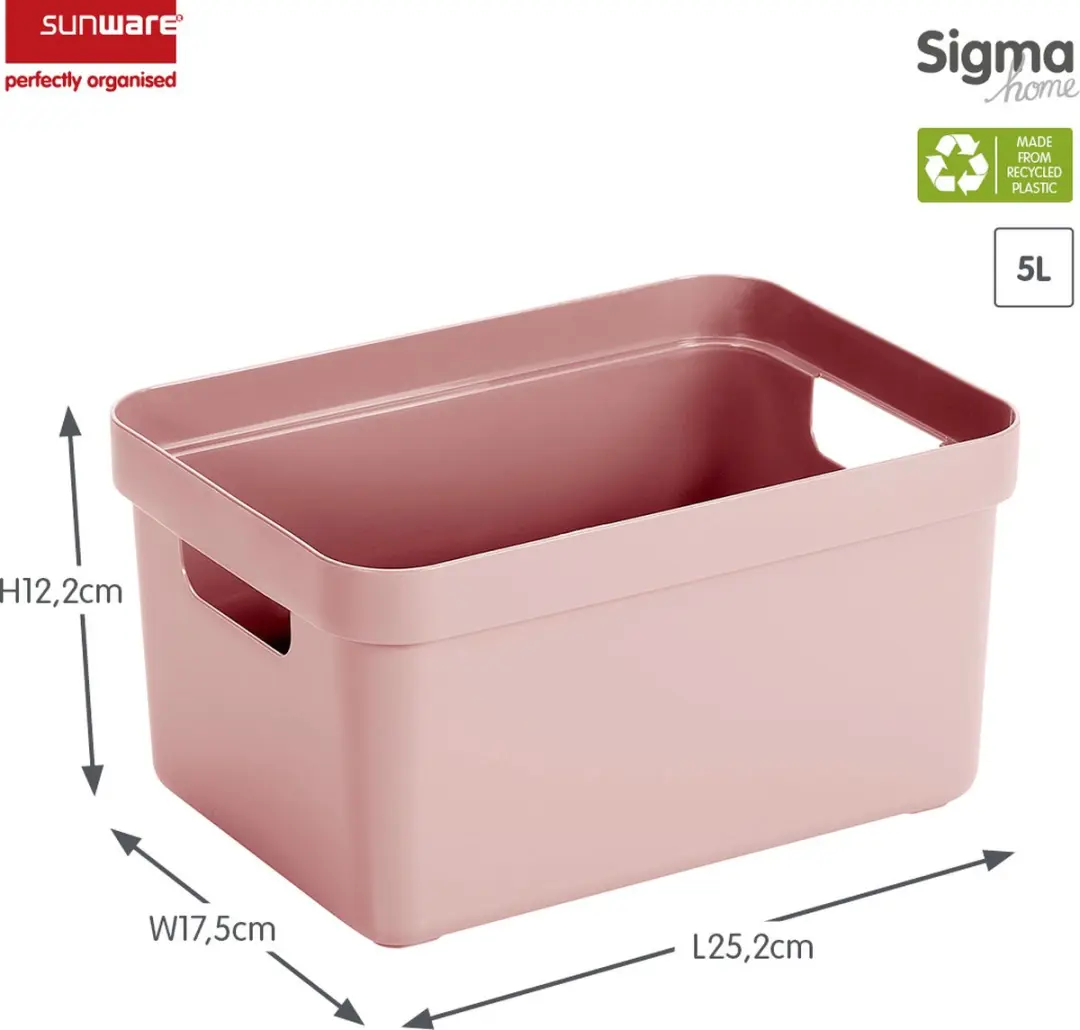 Sunware Sigma Home Opbergbox 5L - Roze