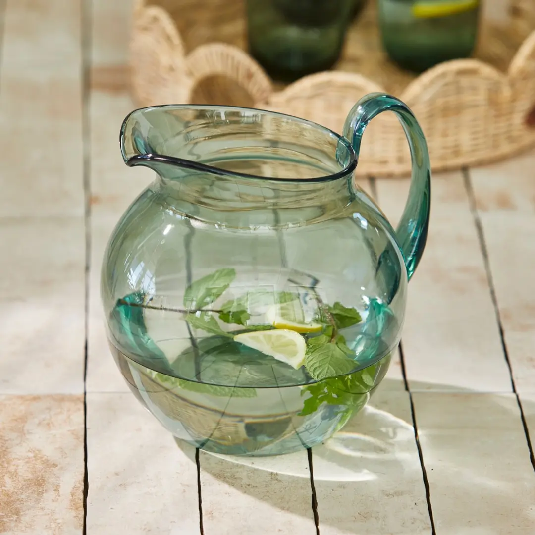 Riviera Maison Amaro Karaf Waterkan 3.5L - Groen Transparant