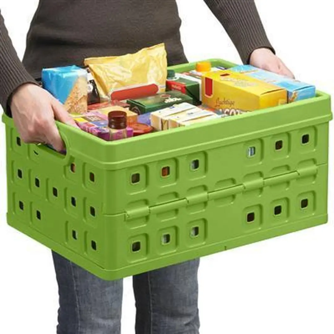 Sunware - Square vouwkrat 46L groen - 54 x 38 x 26,5 cm