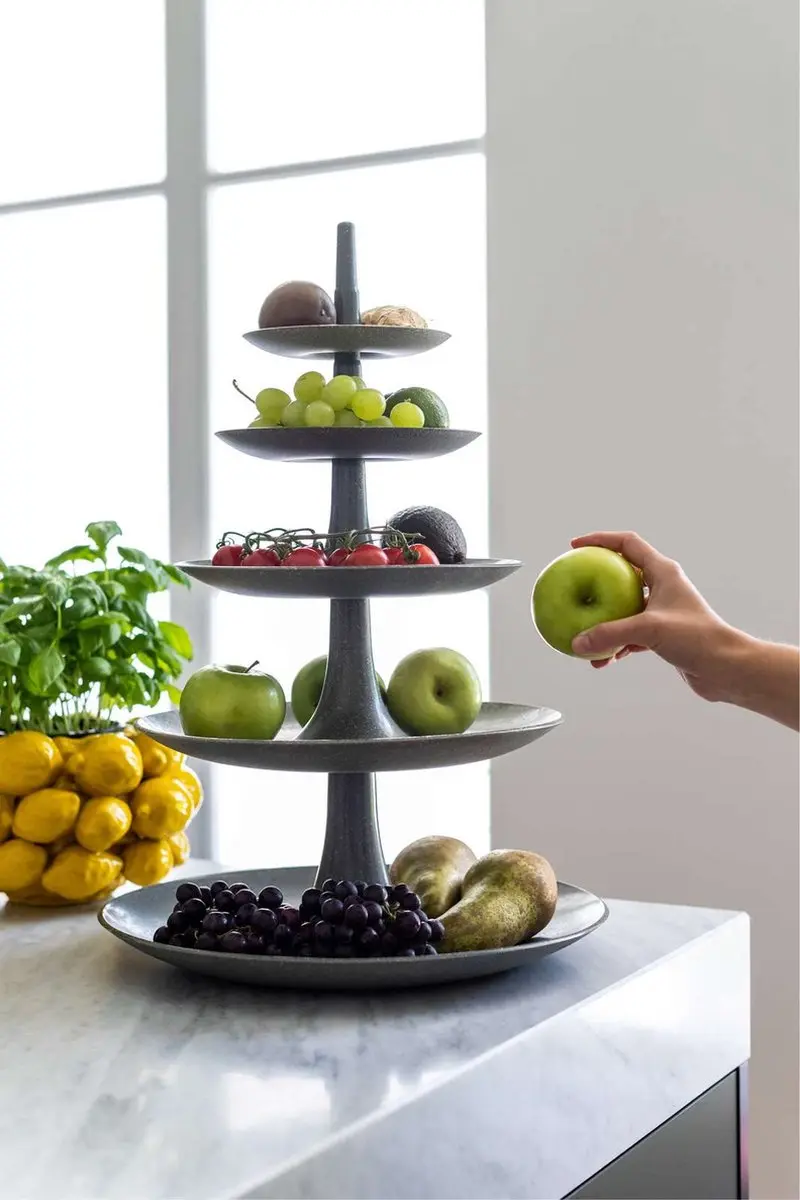 Koziol Organic Etagère As Grijs