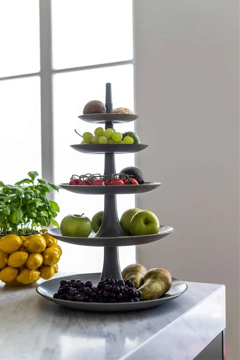 Koziol Organic Etagère As Grijs