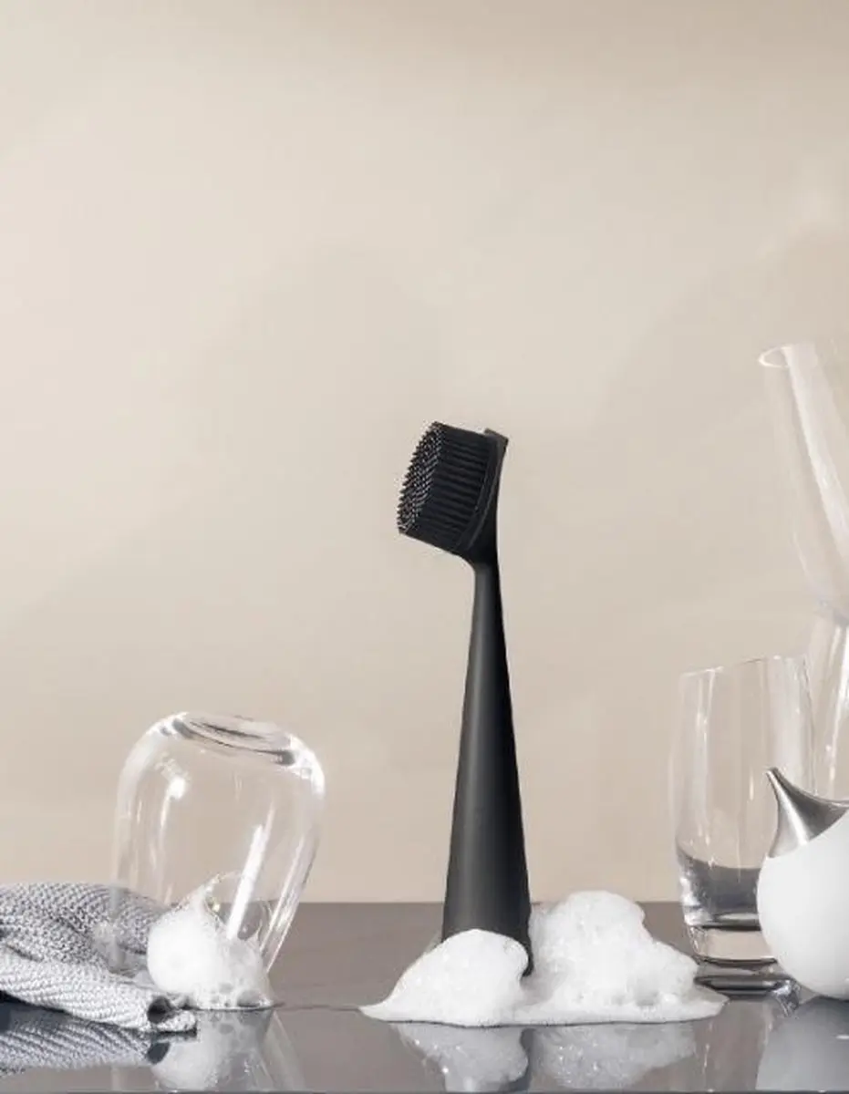 Eva Solo - Keuken Afwasborstel - Siliconen - Zwart -