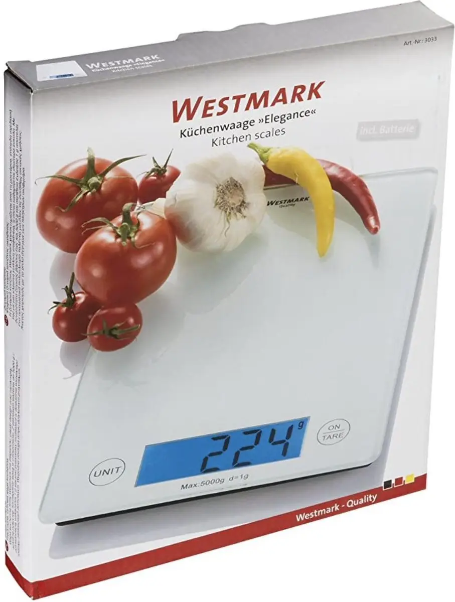 Westmark Digitale Keukenweegschaal 30332260 - 5 kg - Wit