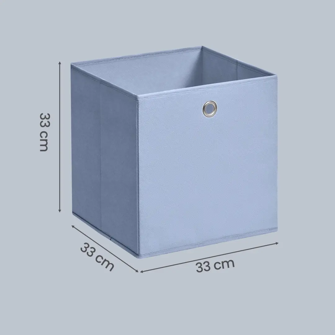 Songmics Opbergbox Set - 6 Stuks - 36L - Pastelblauw/Mistblauw/Havenblauw/Lichtgoud/Pastelgeel/Gembergeel - afbeelding 6 van 6