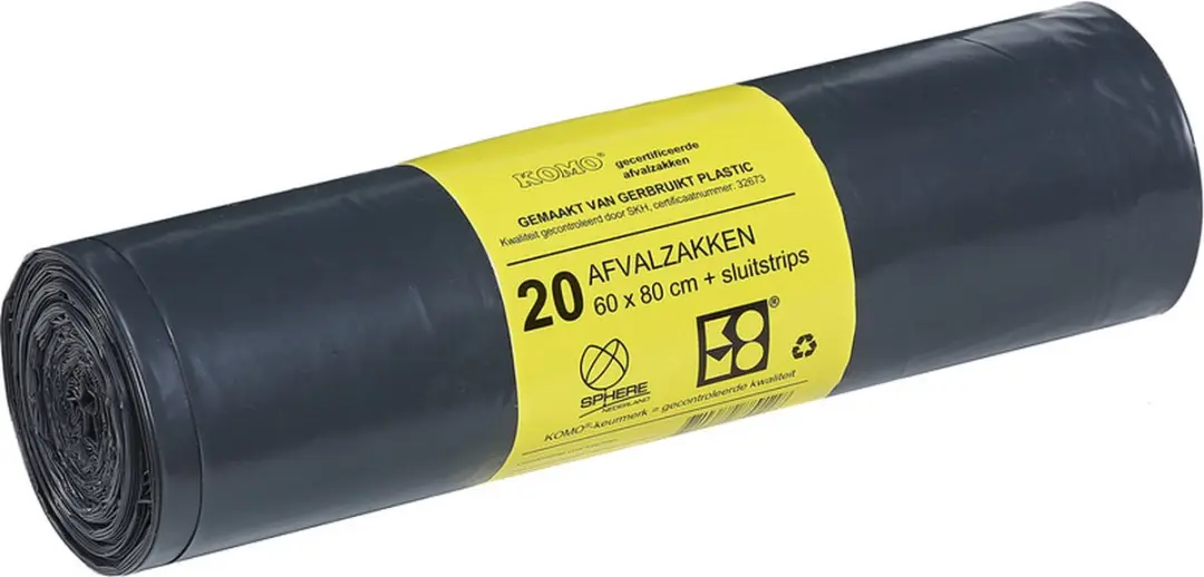 KOMO Afvalzakken 50L 60 Stuks