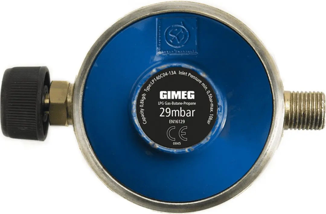 Campingaz Gimeg Gasdrukregelaar 29 mbar X 1/4" Links