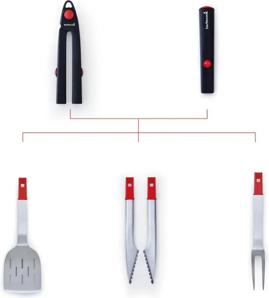 Barbecook MyClick Startset 5-delig - Zwart