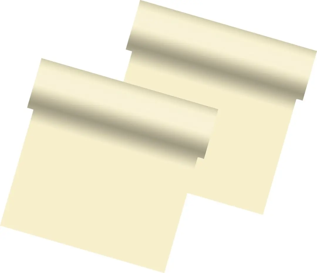 Duni Tafelloper - 2 Stuks - 480x40cm - Crème