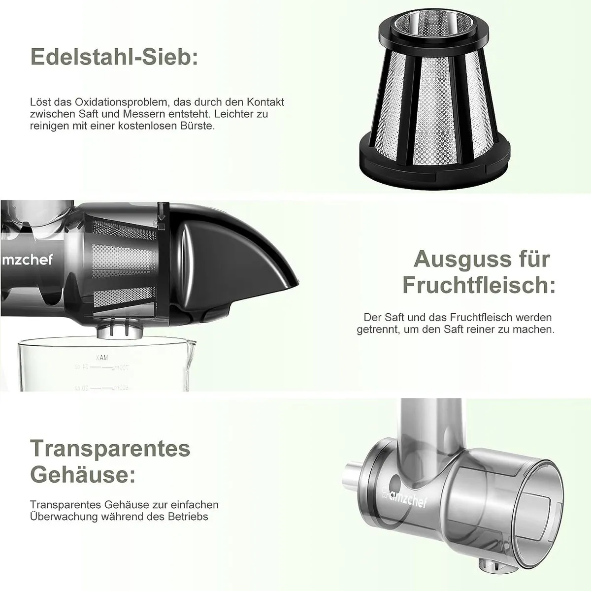 KitchenAid Slow Juicer Attachment - Sapcentrifuge Accessoireset Zwart