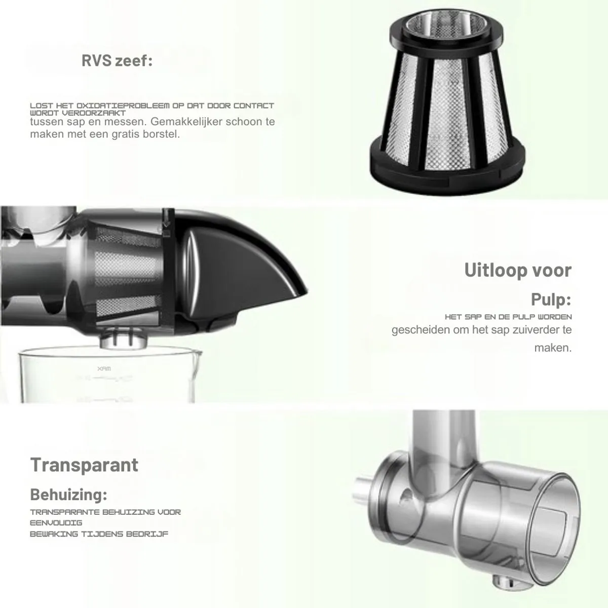 KitchenAid Slow Juicer Attachment - Sapcentrifuge Accessoireset Zwart - afbeelding 6 van 6