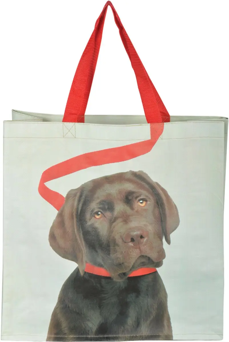 Esschert Design Boodschappentas Hond - 10 kg Rood